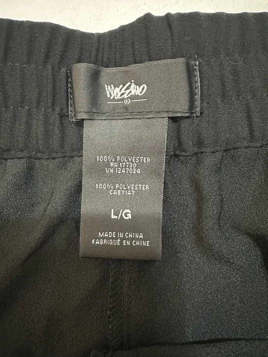 MOSSIMO BLACK TUXEDO STRIPE JOGGER PANTS ATHLEISURE COMFORTABLE LUXURY LARGE - Picture 10 of 14